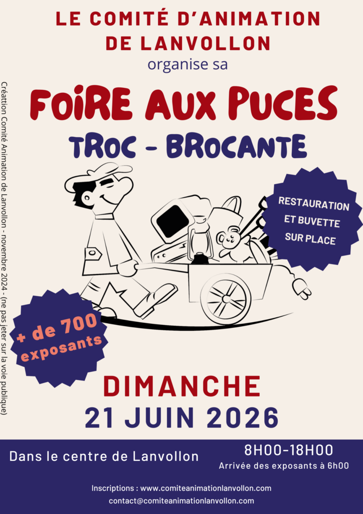 affiche foire aux puces juin 2026